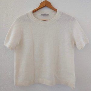Everlane fluffy alpaca cropped sweater L